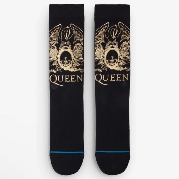 NWOT New Stance x Queen Collab Golden Crew Socks Large Unisex Band Music Freddy - Picture 2 of 7